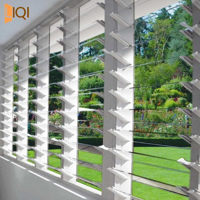 Exterior Aluminum Glass Adjustable Louver Shutter Window